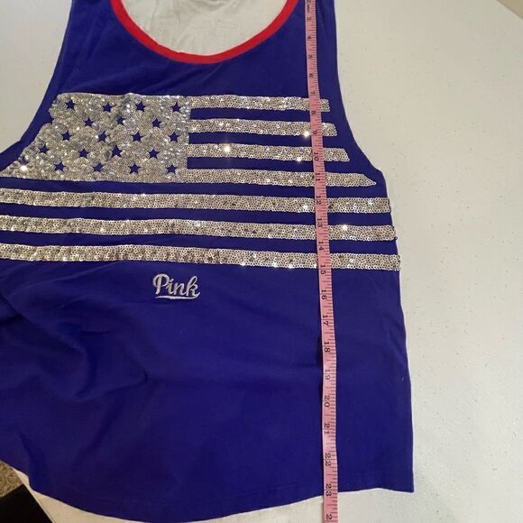 Pink small sequined flag shirt - Picture 4 of 5